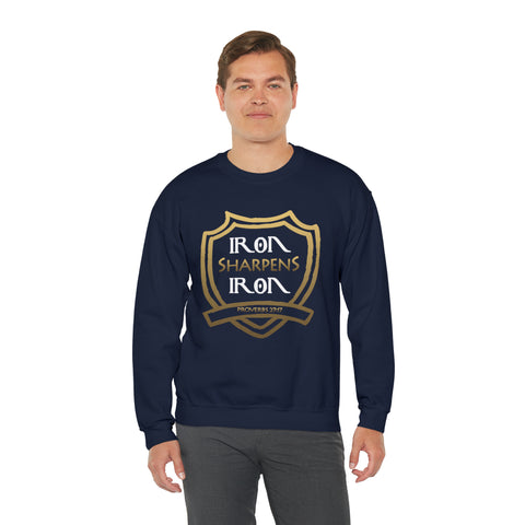 IRON SHARPENS IRON - Unisex Heavy Blend™ Crewneck Sweatshirt