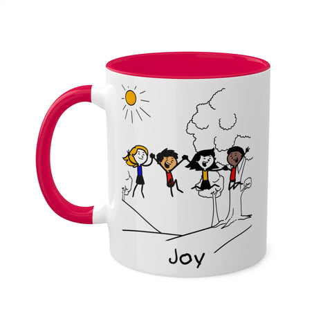 JOY (Fruit of the Spirit) - Colorful Mugs, 11oz