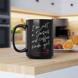 JESUS & COFFEE - Black Mug, 15oz