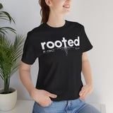 ROOTED IN CHRIST Christian T-Shirt |  Colossians 2:6-7 Faith Shirt | Inspirational Jesus Tee