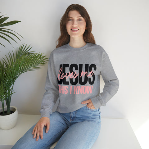 JESUS LOVES ME - Unisex Heavy Blend™ Crewneck Sweatshirt