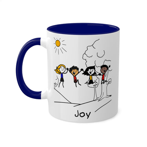 JOY (Fruit of the Spirit) - Colorful Mugs, 11oz