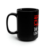 GOD SO LOVED - Black Mug, 15oz