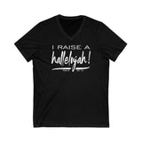 HALLELUJAH! - Unisex Jersey Short Sleeve V-Neck Tee