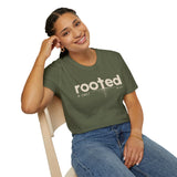 ROOTED IN CHRIST Christian T-Shirt |  Colossians 2:6-7 Faith Shirt | Inspirational Jesus Tee