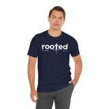 ROOTED IN CHRIST Christian T-Shirt |  Colossians 2:6-7 Faith Shirt | Inspirational Jesus Tee